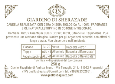 Candela in giara di vetro ambrato da 250 gr - immagine 25